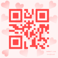 designer qrcode Saint-Valentin